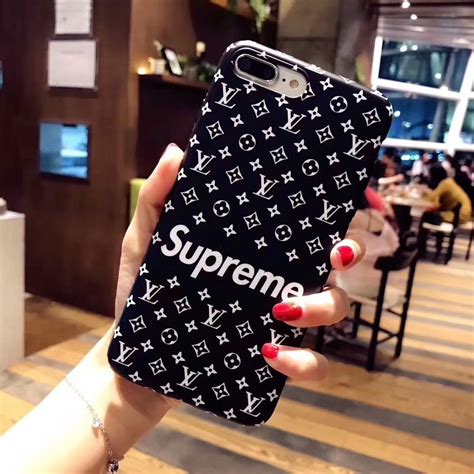 supreme lv phone case black|buy Louis Vuitton iphone cases.